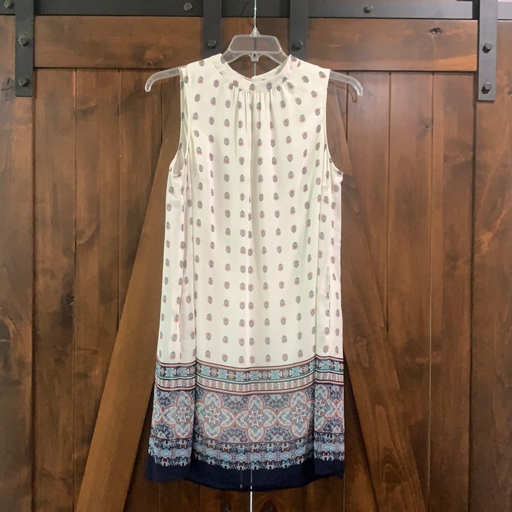 High neckline dress